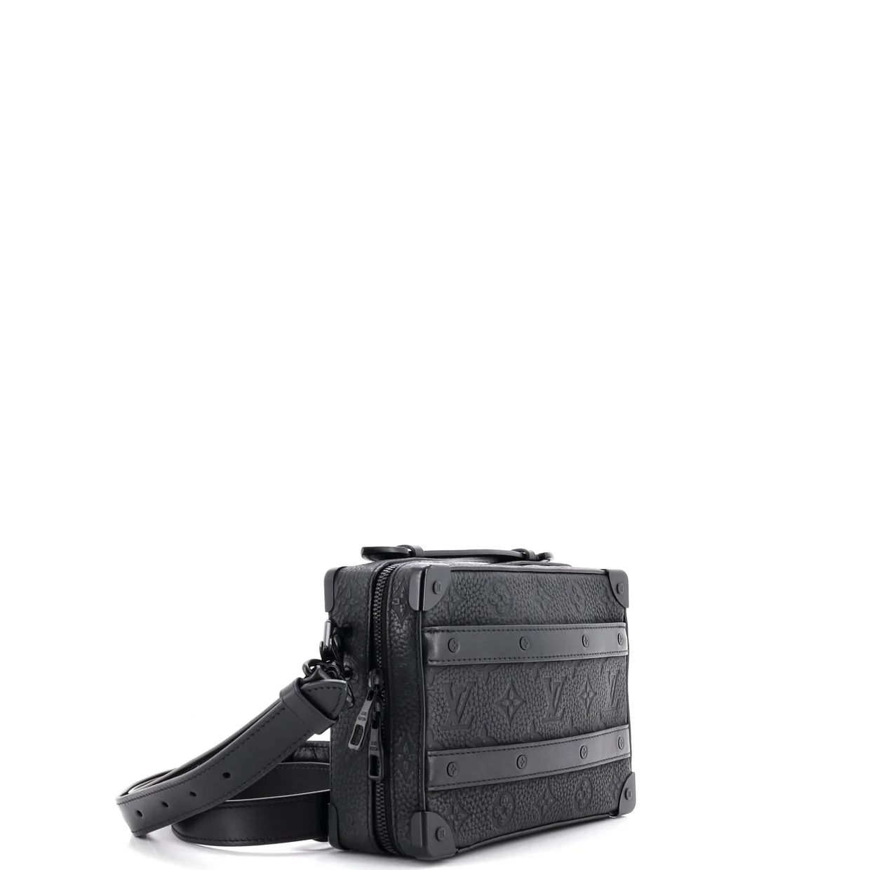 Handle Soft Trunk Bag Monogram Taurillon Leather - Deep Luxury