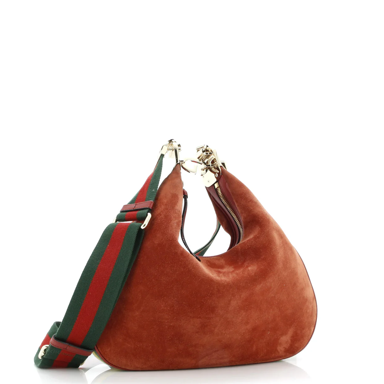 Attache Shoulder Bag Suede Large - Deep Luxury