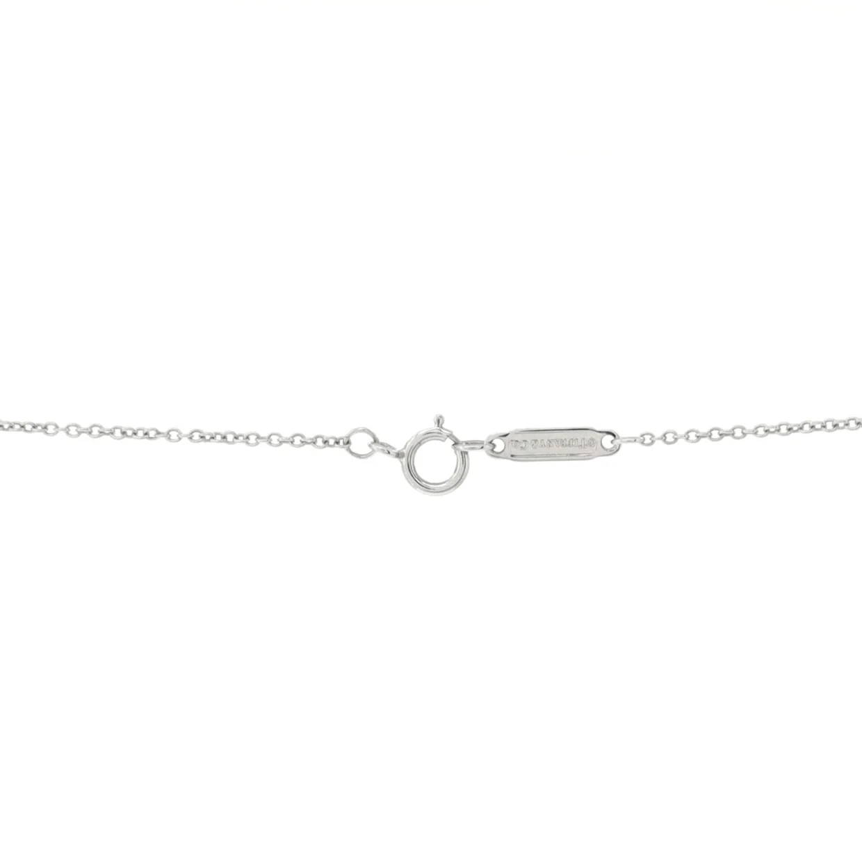 T Circle Pendant Necklace 18K White Gold with Diamonds Large - Deep Luxury