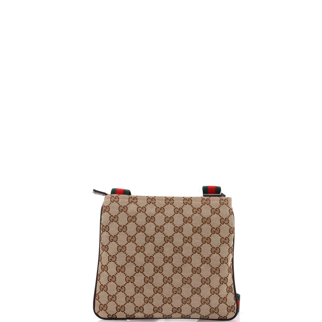 Web Strap Zip Messenger Bag GG Canvas Small - Deep Luxury