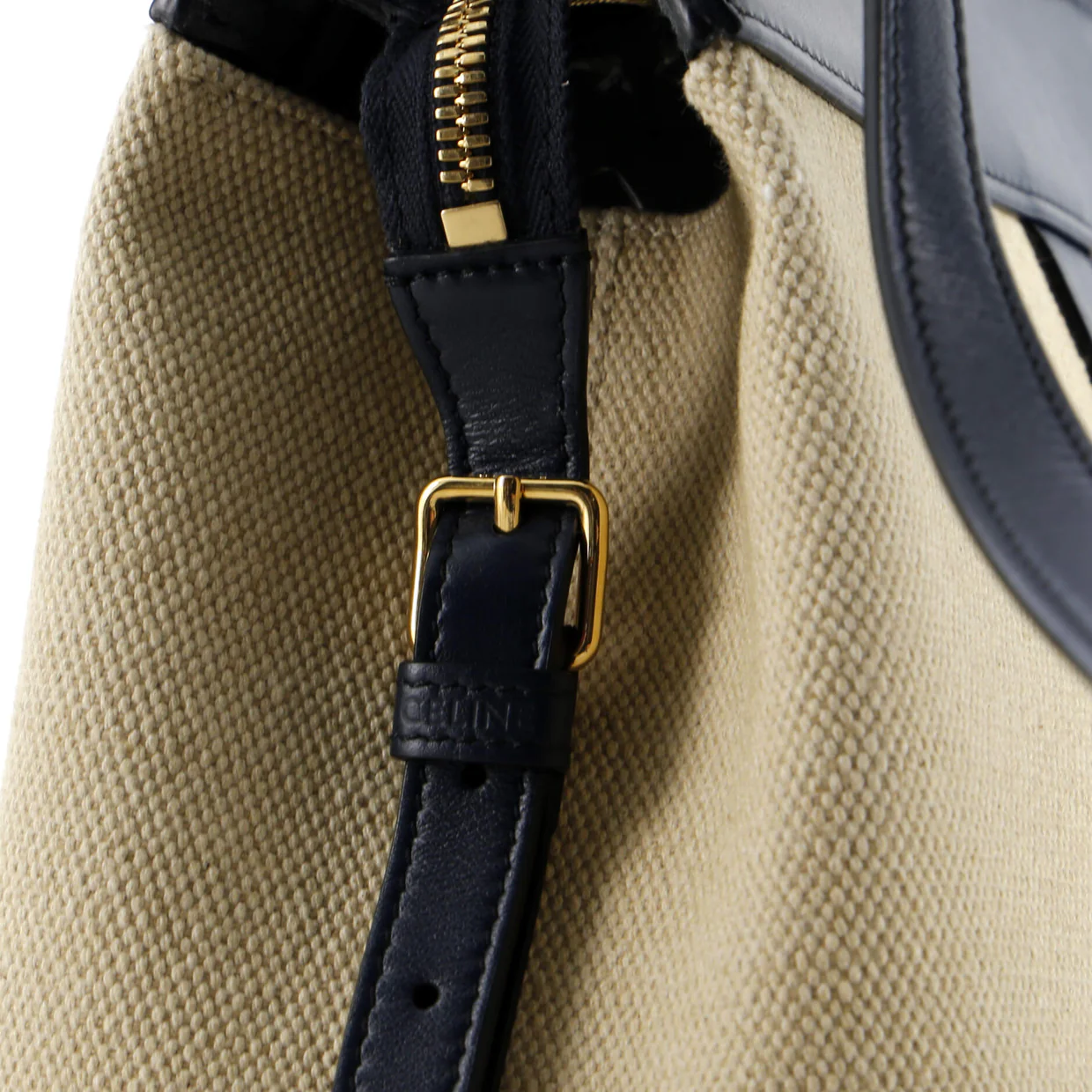 Cabas de France Tote Canvas with Leather Small - Deep Luxury