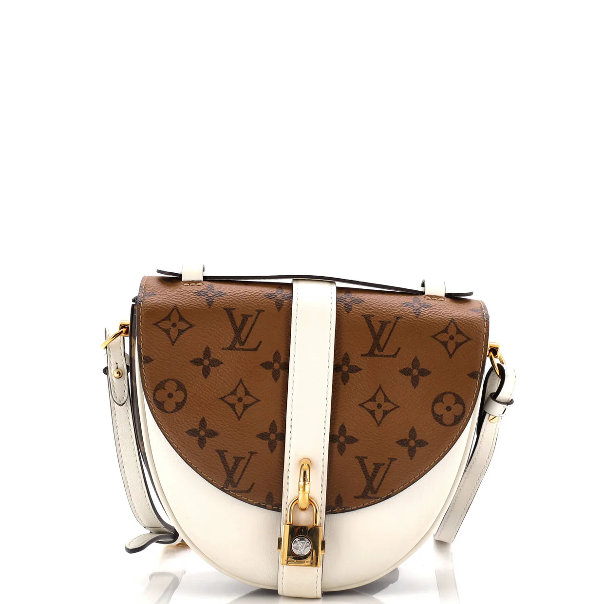 Chantilly Lock Handbag Reverse Monogram Canvas and Leather - Deep Luxury