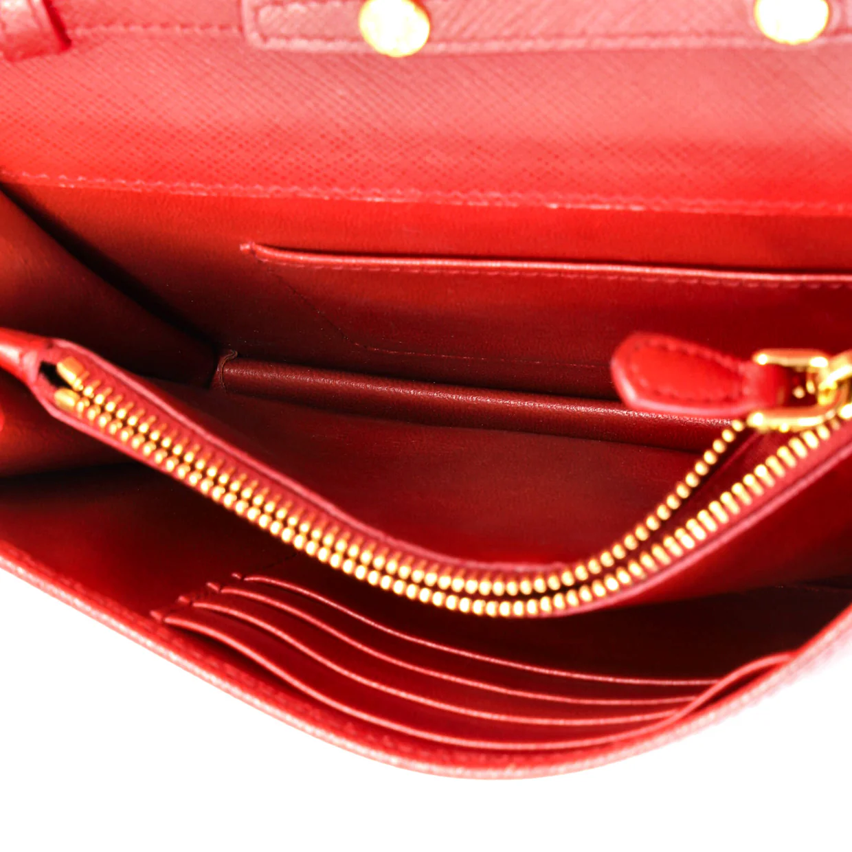 Chain Wallet Crossbody Saffiano Leather - Deep Luxury