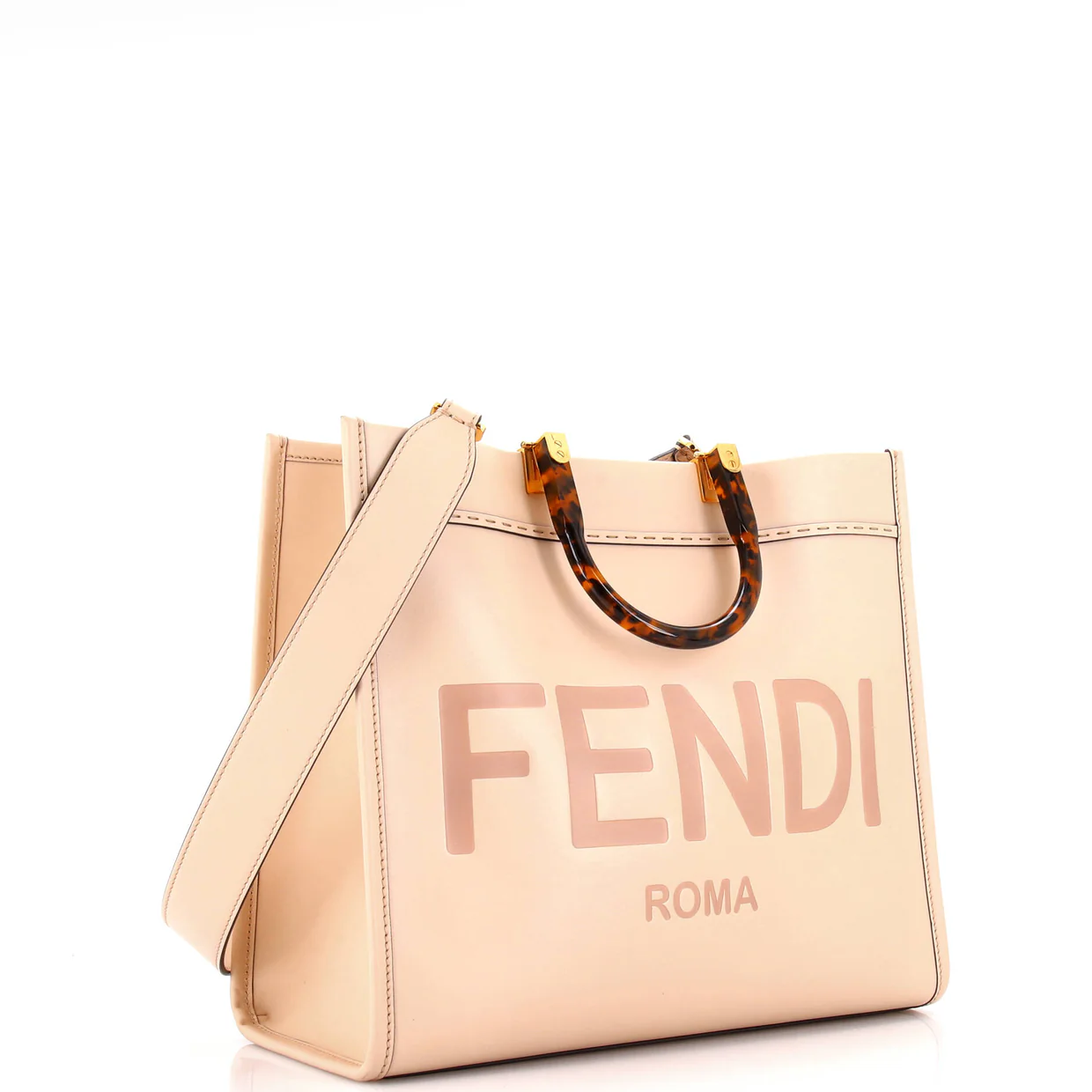 Sunshine Shopper Tote Leather Medium - Deep Luxury