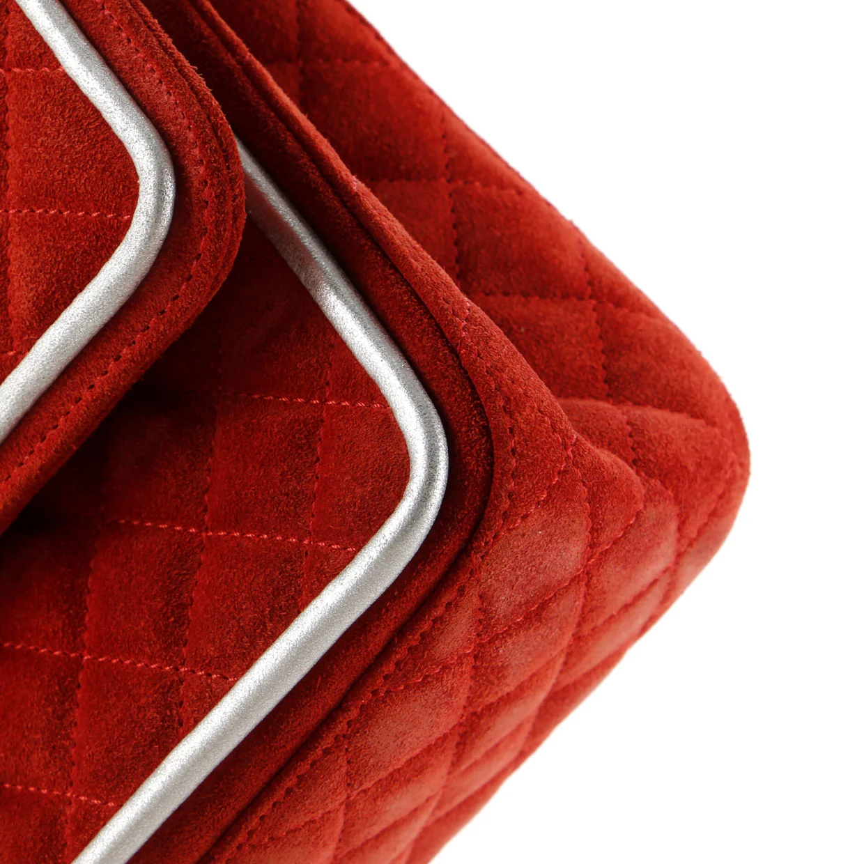 Reissue 2.55 Flap Bag Quilted Suede with Metallic Calfskin 225 - Deep Luxury