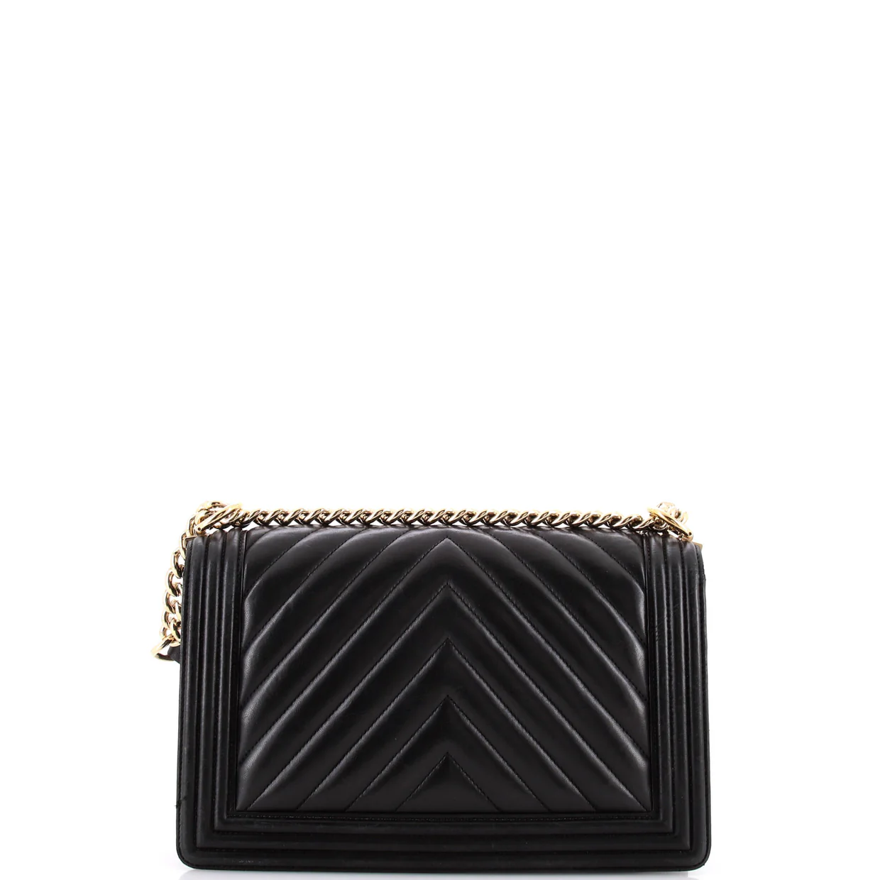 Boy Flap Bag Chevron Lambskin New Medium - Deep Luxury