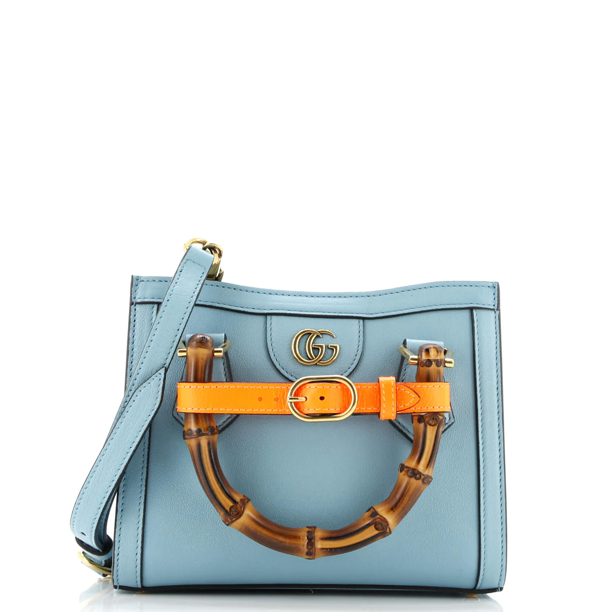 Diana NM Bamboo Handle Tote Leather Mini - Deep Luxury