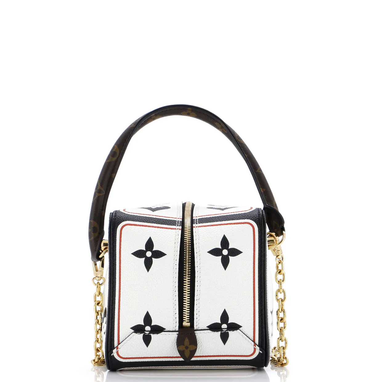 Square Bag Limited Edition Game On Leather with Monogram Canvas - Deep Luxury