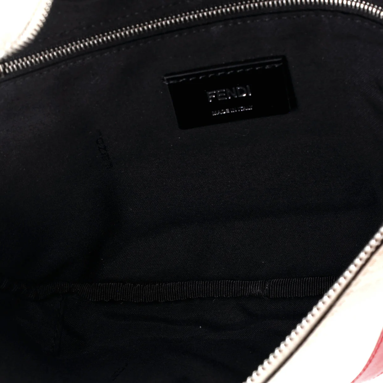 Zip Belt Bag Zucca Coated Canvas and Leather - Deep Luxury