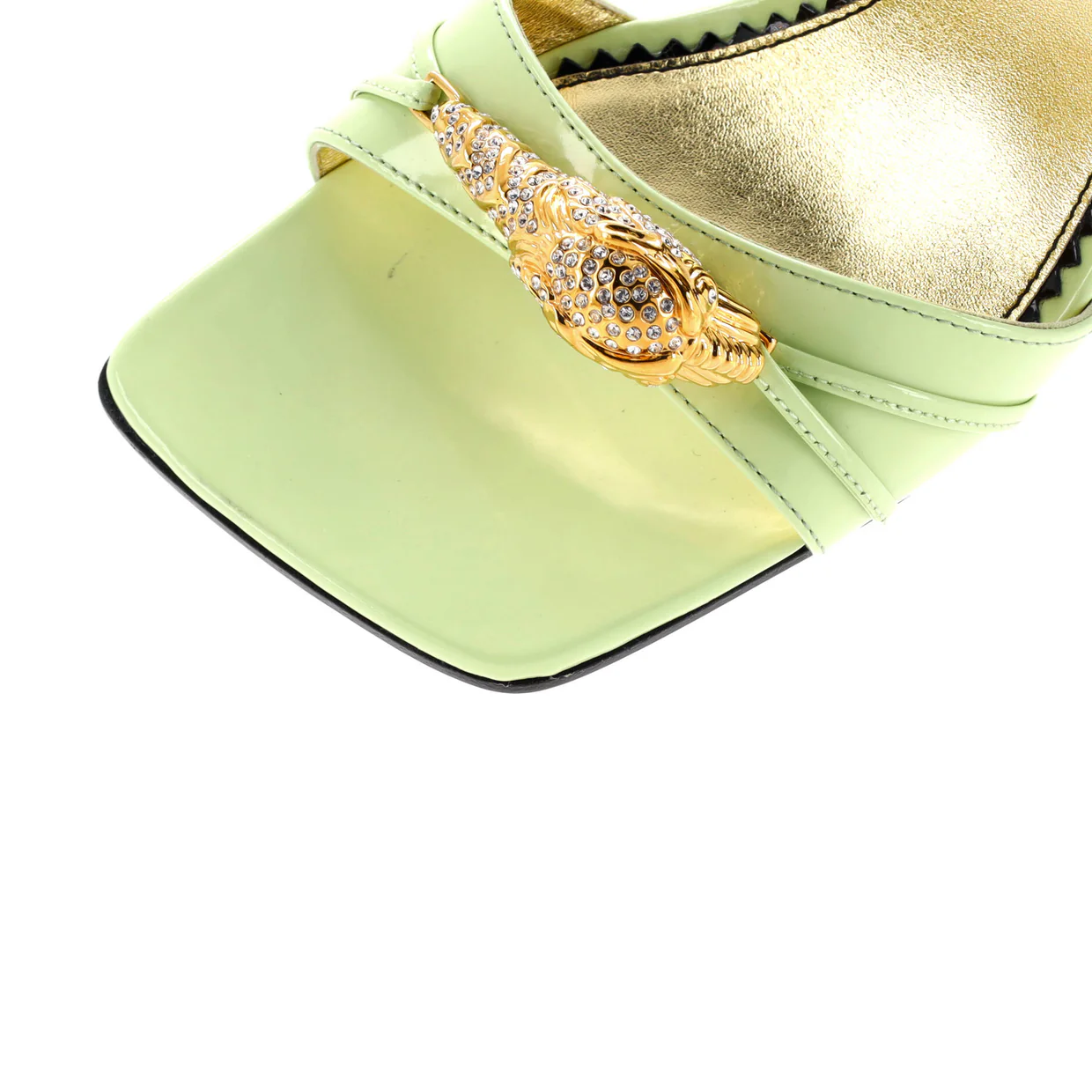 Women's Snake Head Wedge Sandals Leather - Deep Luxury