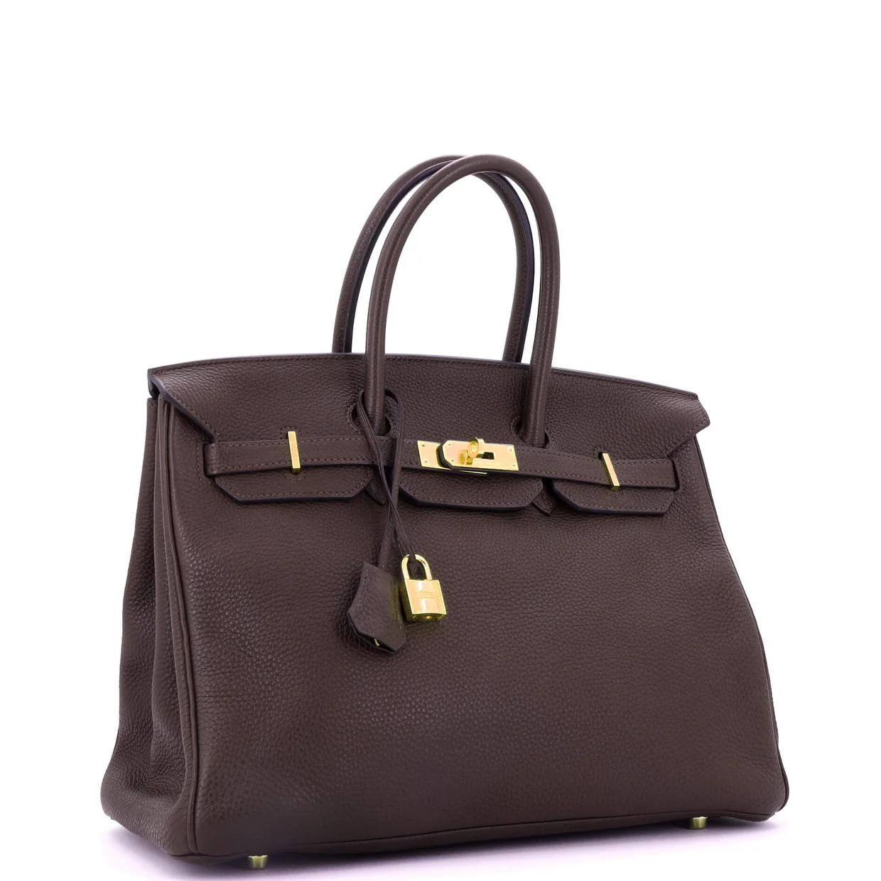 Birkin Handbag Chocolat Togo with Gold Hardware 35 - Deep Luxury