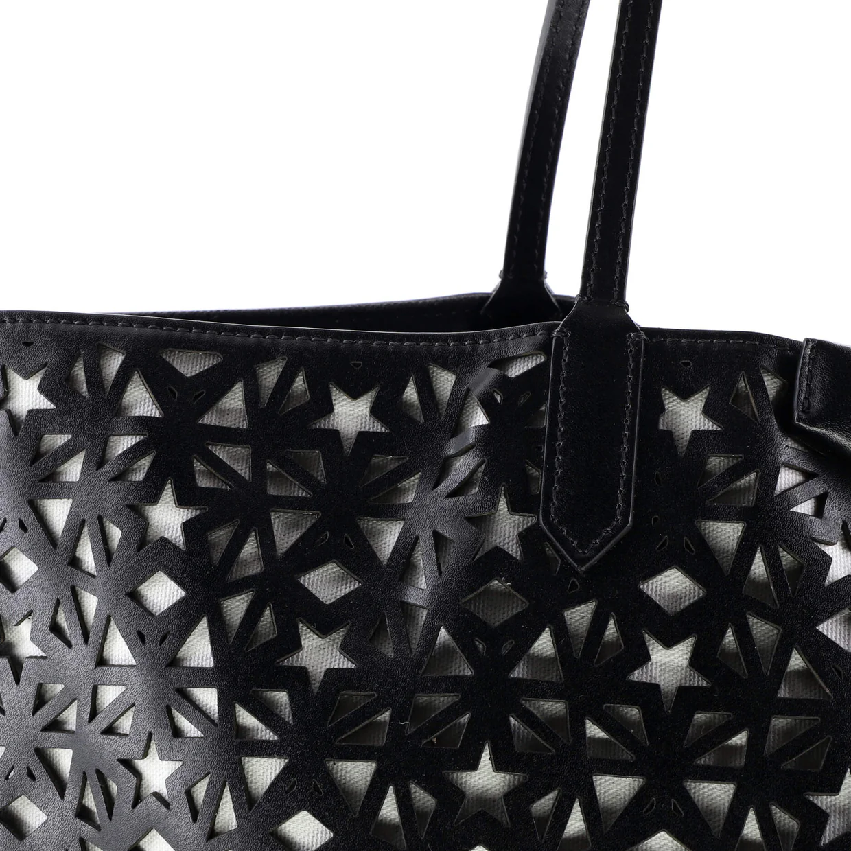 Antigona Shopper Laser Cut Leather Large - Deep Luxury