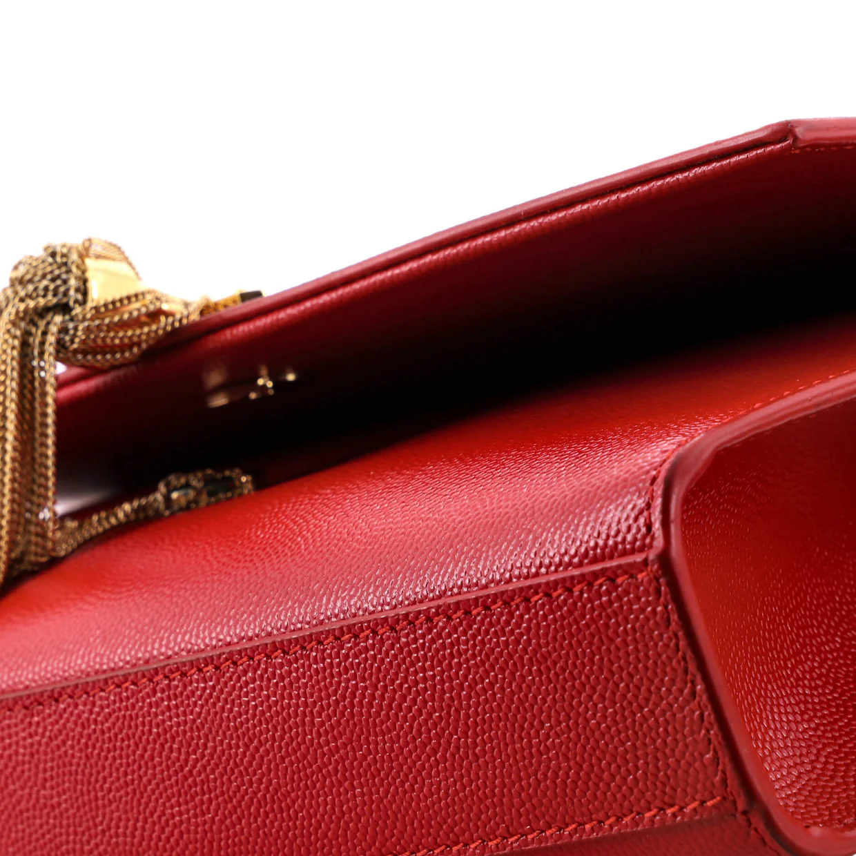 Classic Monogram Tassel Crossbody Bag Leather Medium - Deep Luxury