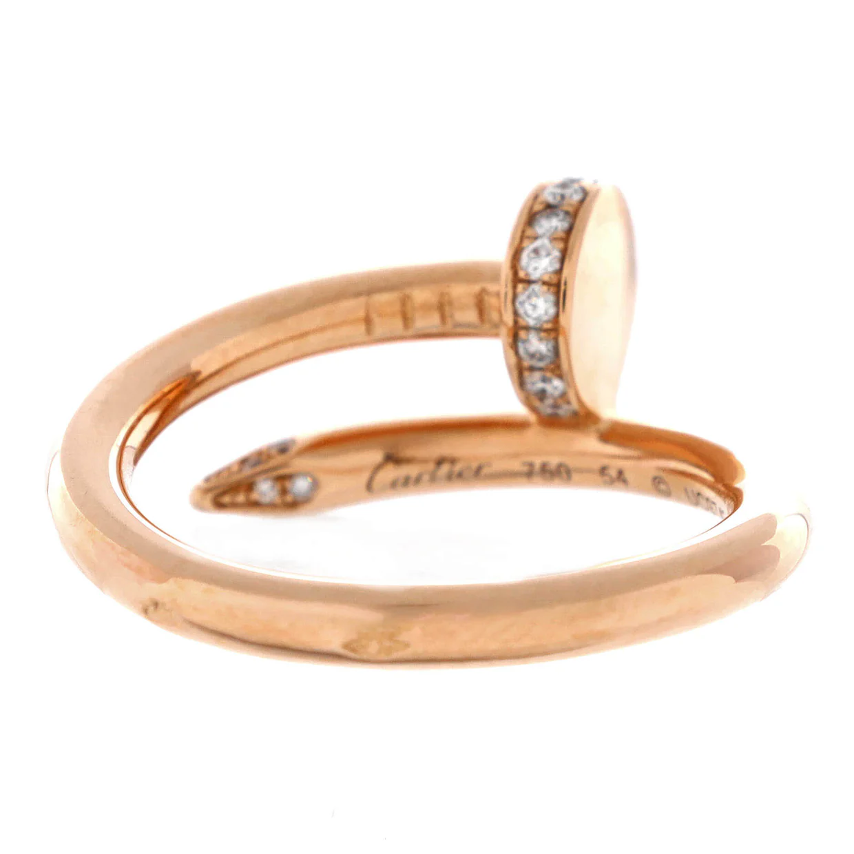 Juste un Clou Ring 18K Rose Gold and Diamonds - Deep Luxury