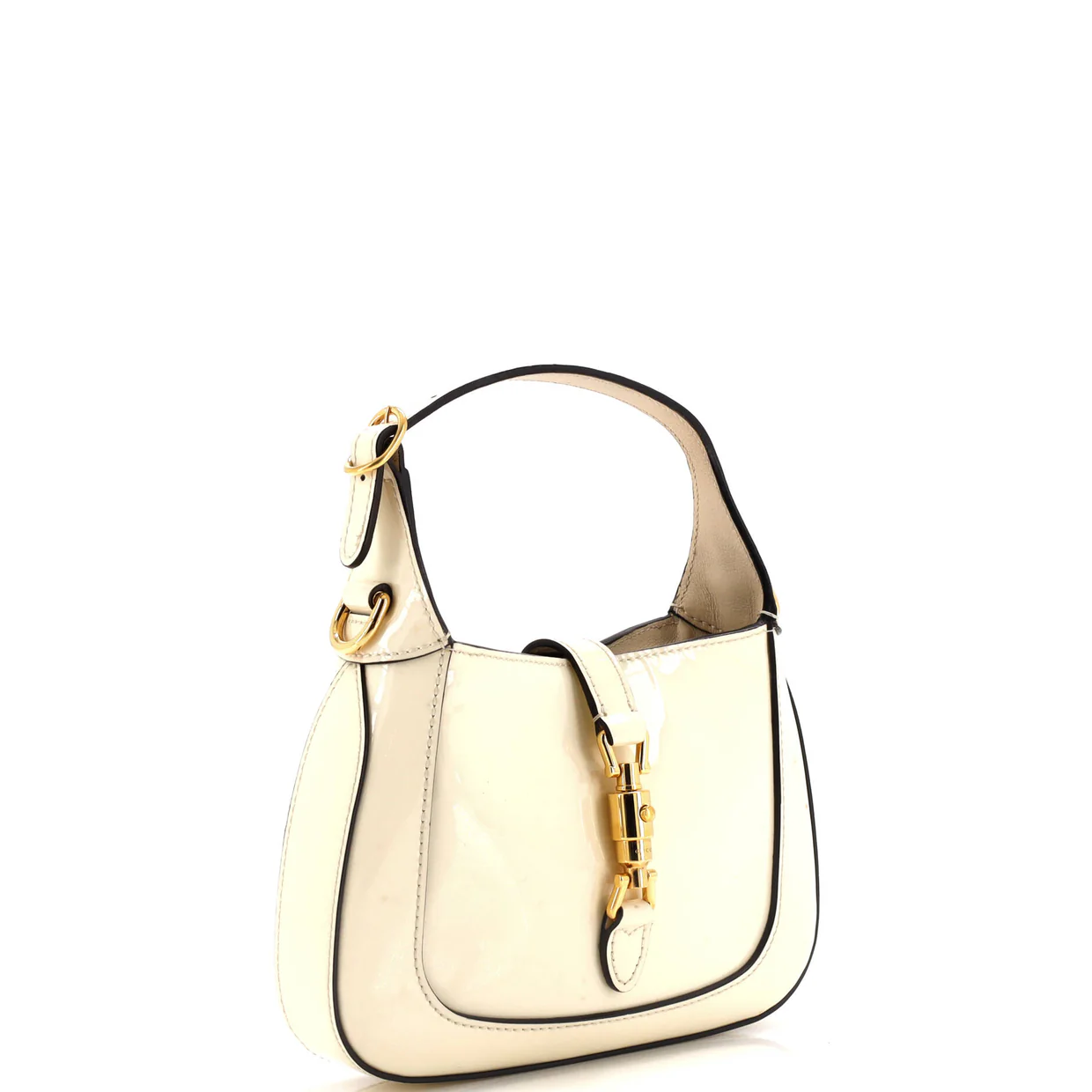 Jackie 1961 Chain Hobo Patent Mini - Deep Luxury