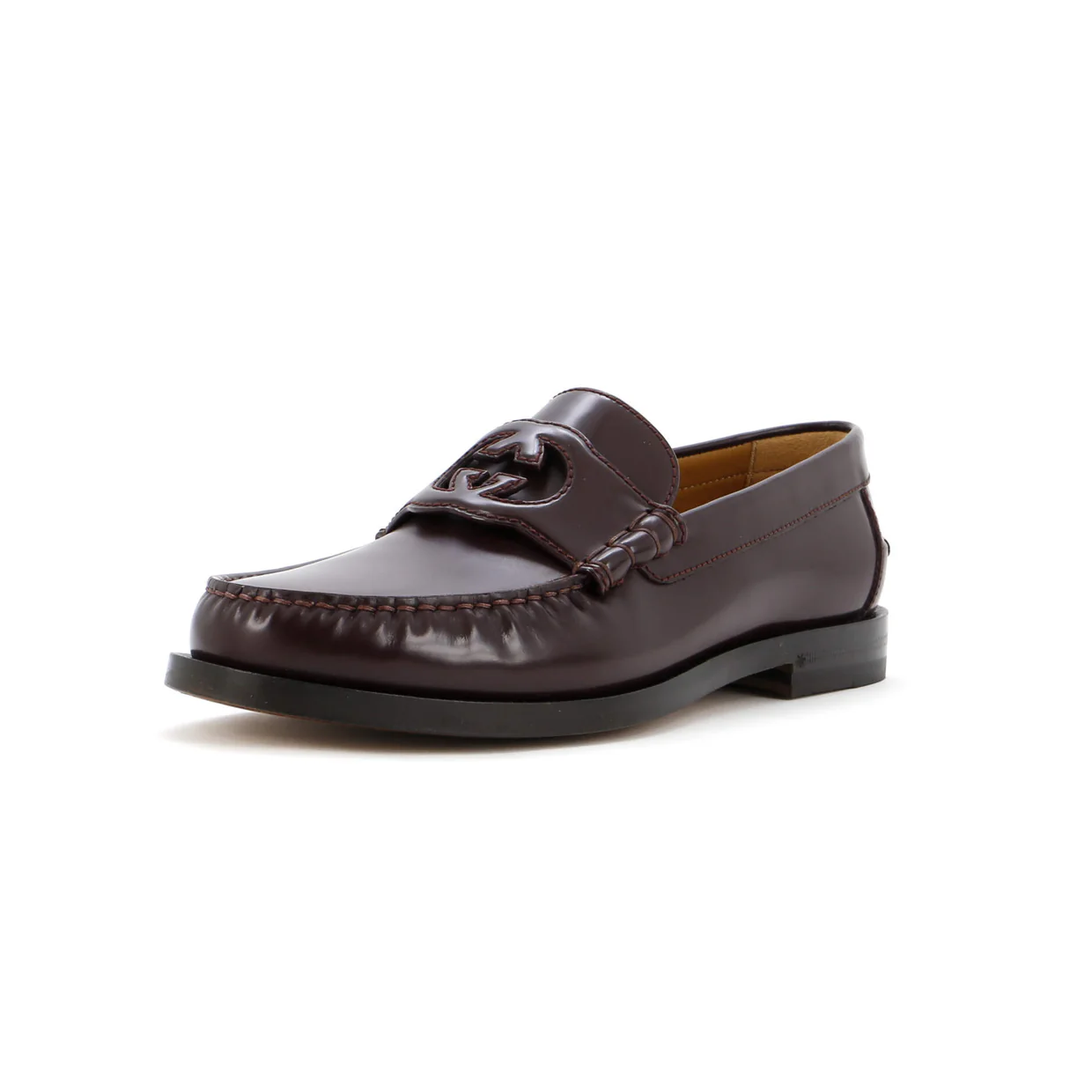 Men's Interlocking G Cutout Loafers Leather - Deep Luxury
