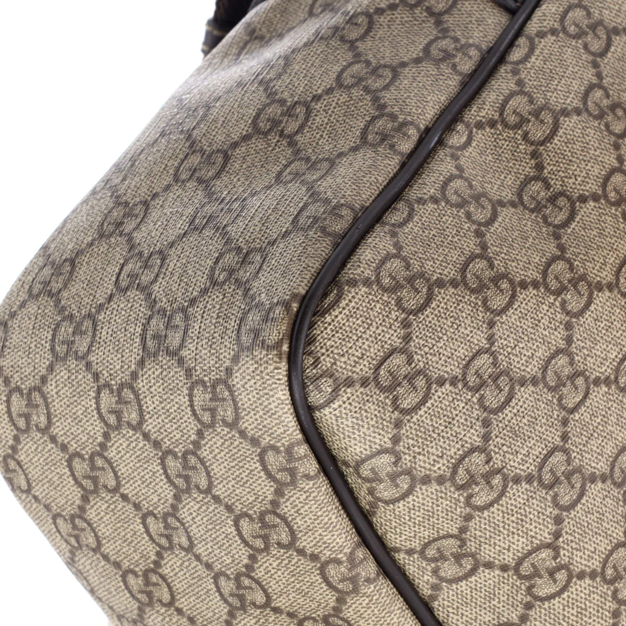 Front Zip Camera Bag GG Coated Canvas Large - Deep Luxury