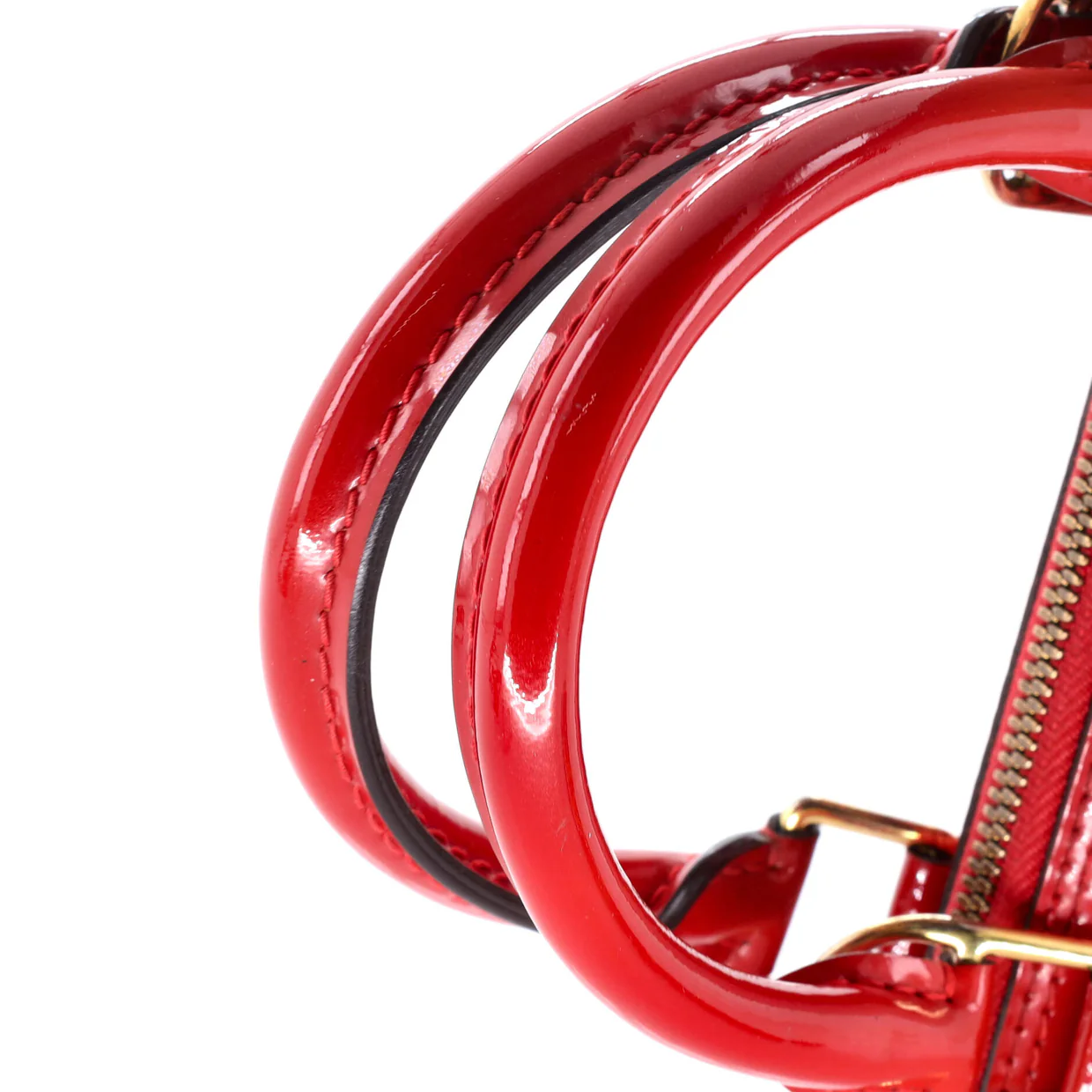 Alma Handbag Monogram Vernis BB - Deep Luxury