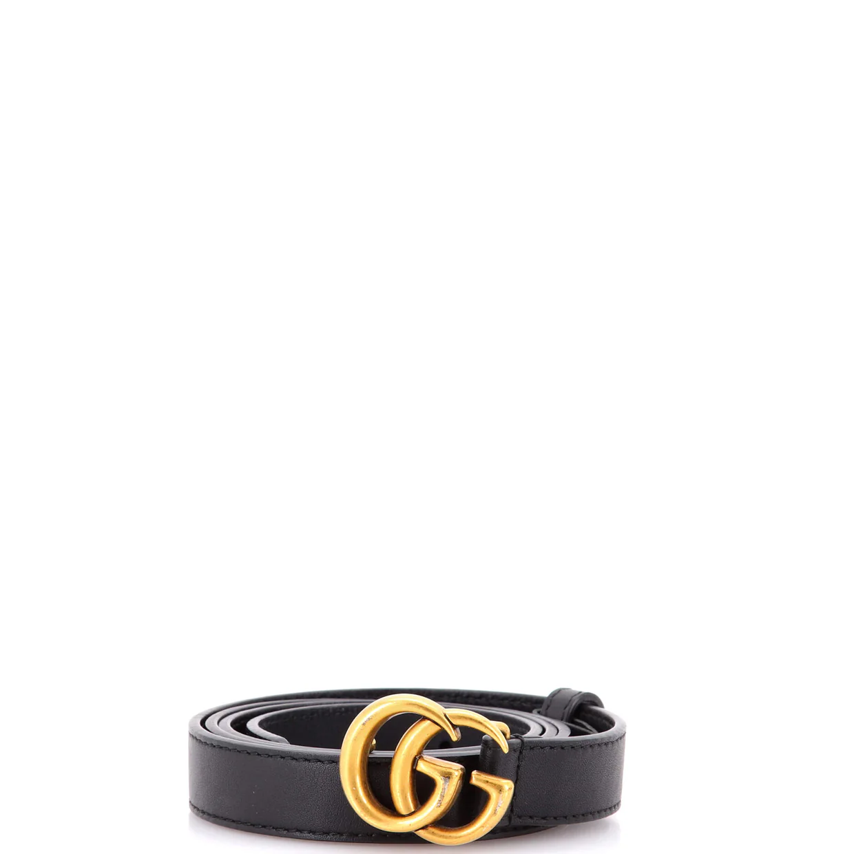 GG Marmont Belt Leather Thin - Deep Luxury