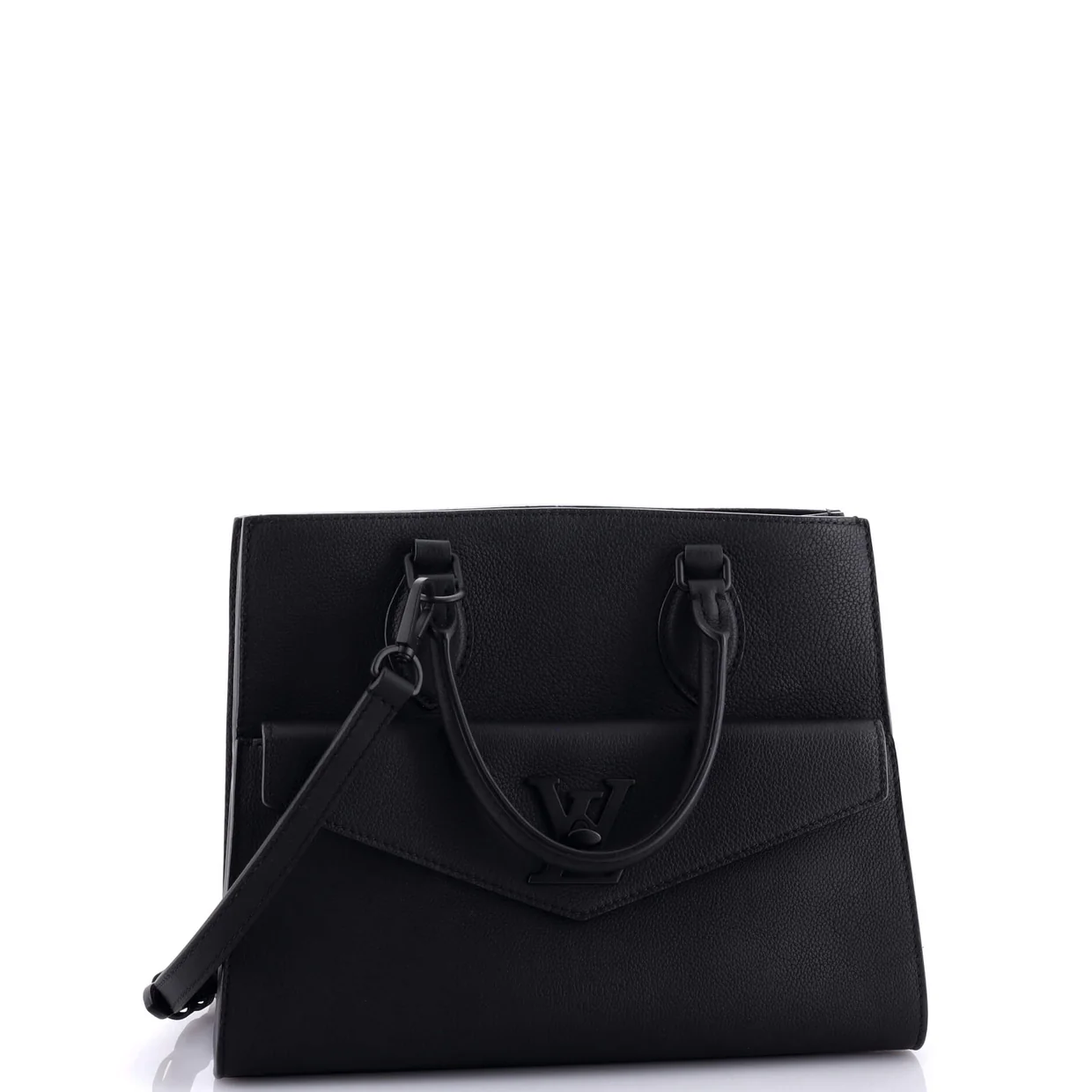 Lockme Monochrome Tote Leather PM - Deep Luxury