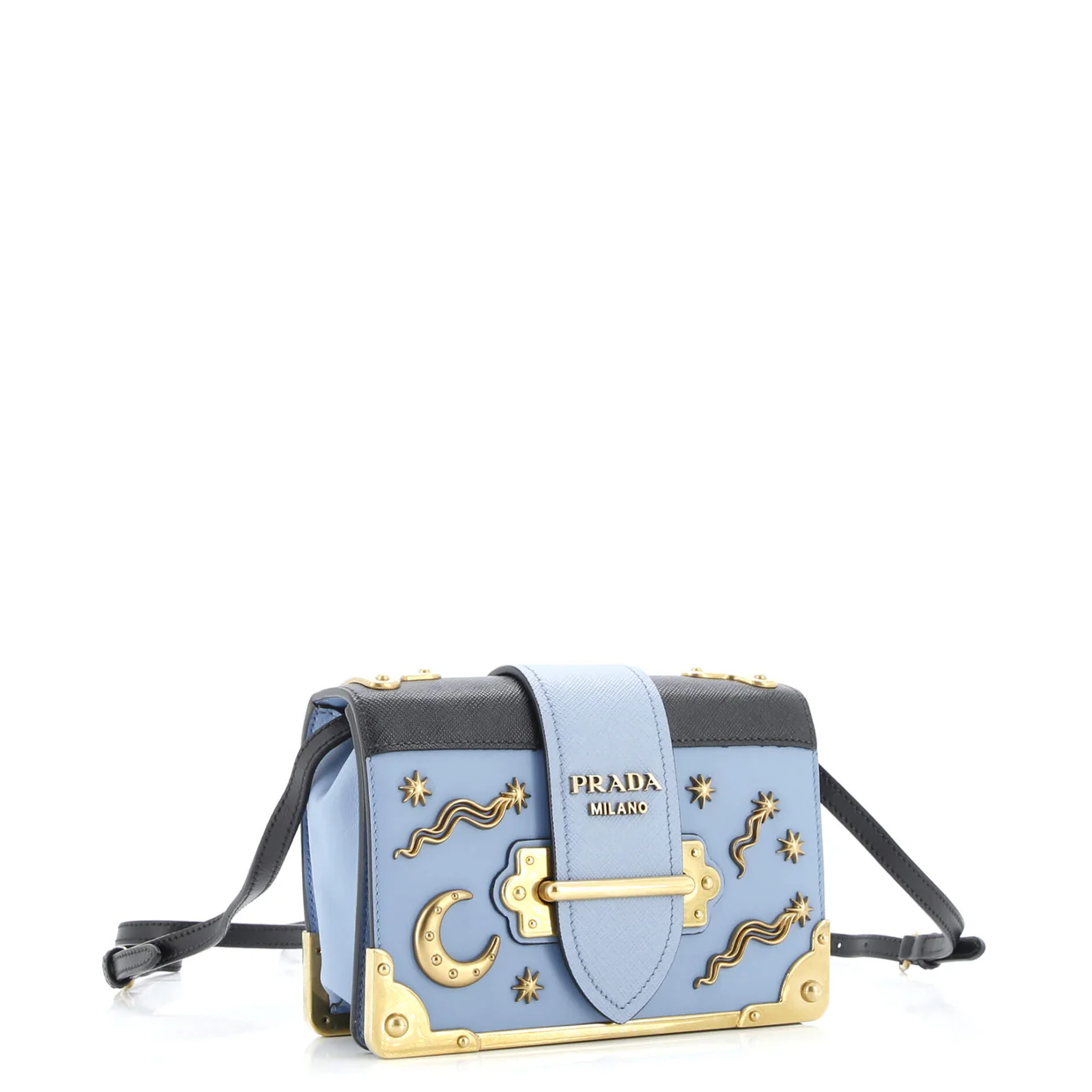 Cahier Crossbody Bag Embellished Leather Small - Deep Luxury