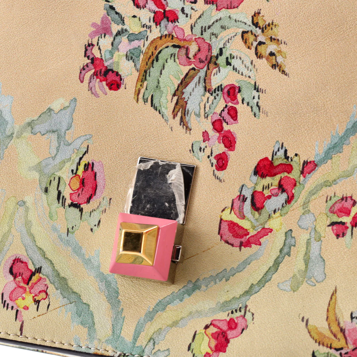 Kan I Bag Embellished Printed Leather Small - Deep Luxury