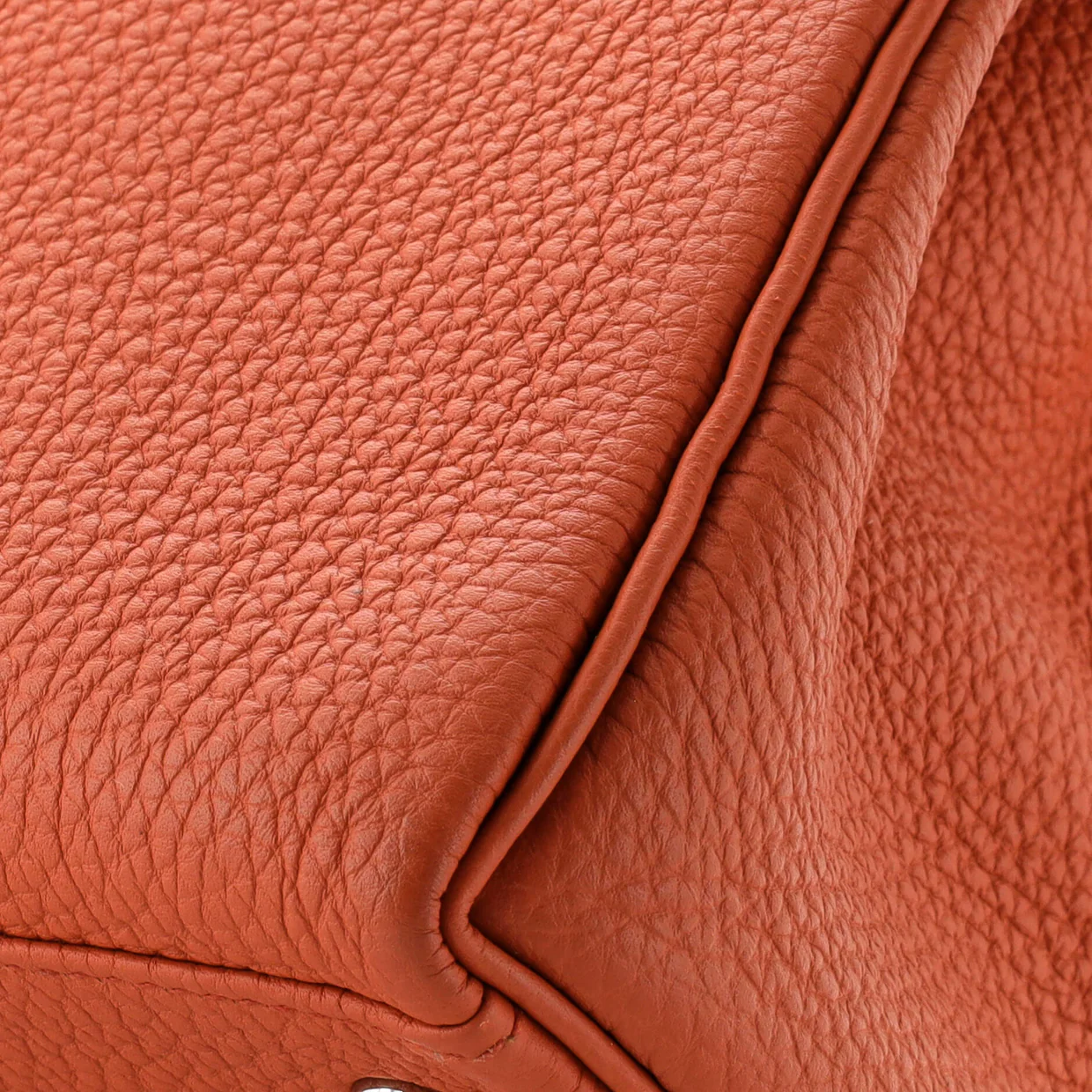 Kelly Handbag Terre Battue Togo with Palladium Hardware 28 - Deep Luxury