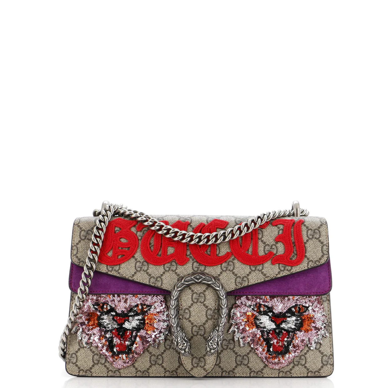 Dionysus Bag Embroidered GG Coated Canvas Small - Deep Luxury