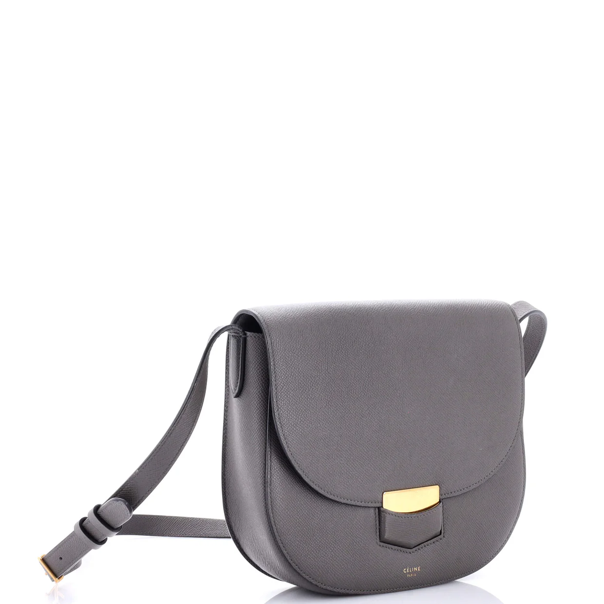 Trotteur Crossbody Bag Grainy Leather Medium - Deep Luxury