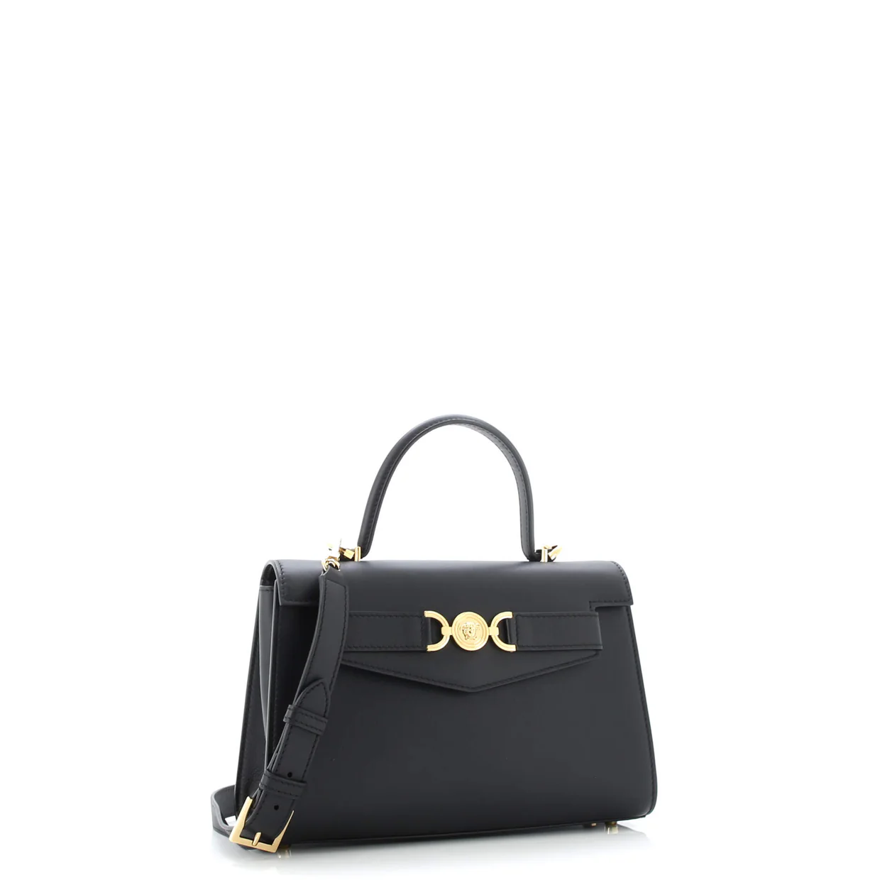 Medusa 95 Top Handle Bag Leather Small - Deep Luxury