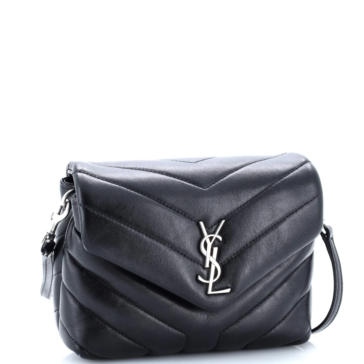 Loulou Shoulder Bag Matelasse Chevron Leather Toy - Deep Luxury