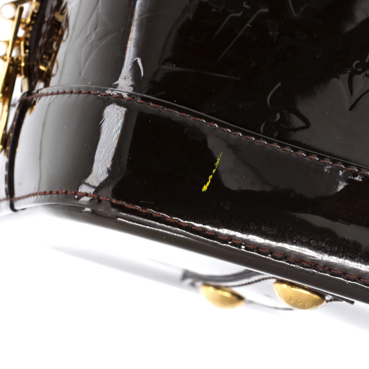 Alma Handbag Monogram Vernis GM - Deep Luxury