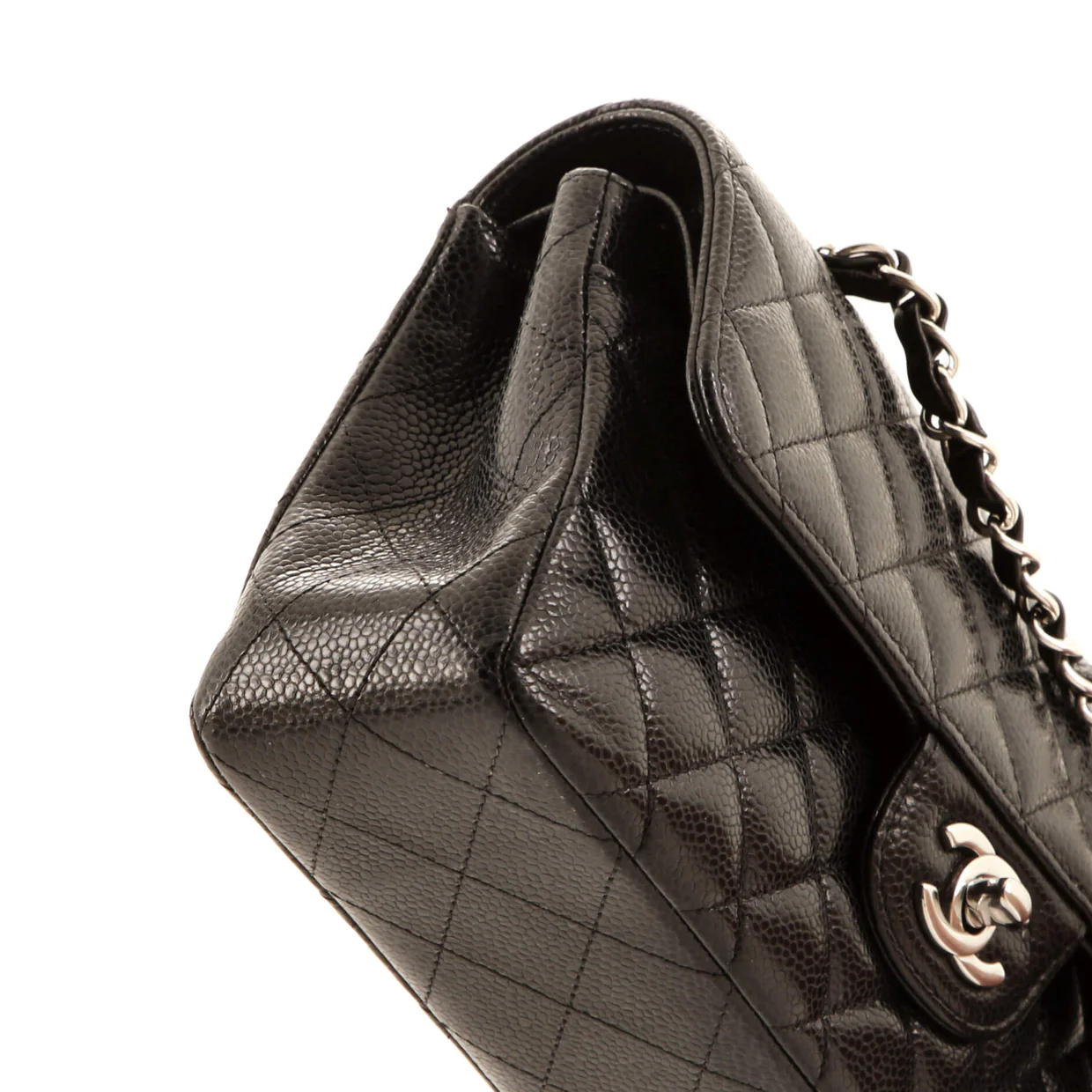 Classic Double Flap Bag Quilted Caviar Small - Deep Luxury