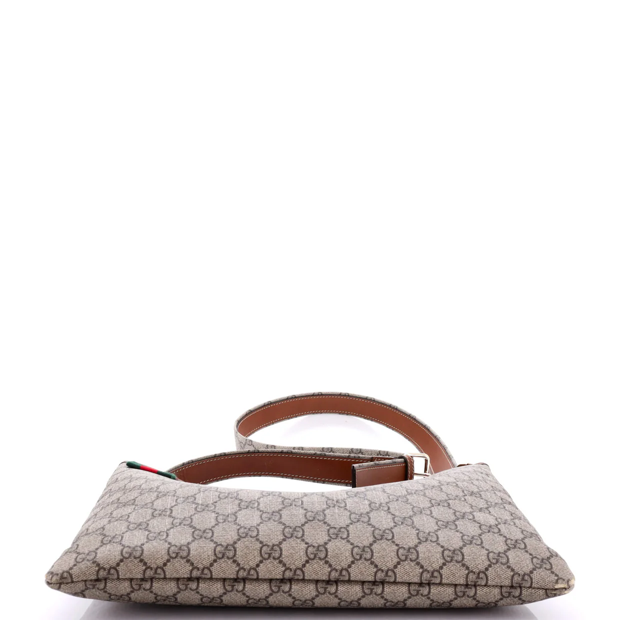 Web Loop Flat Messenger GG Coated Canvas Large - Deep Luxury