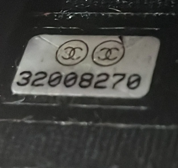 Coco Enamel Top Handle Flap Clutch with Chain Quilted Caviar - Deep Luxury