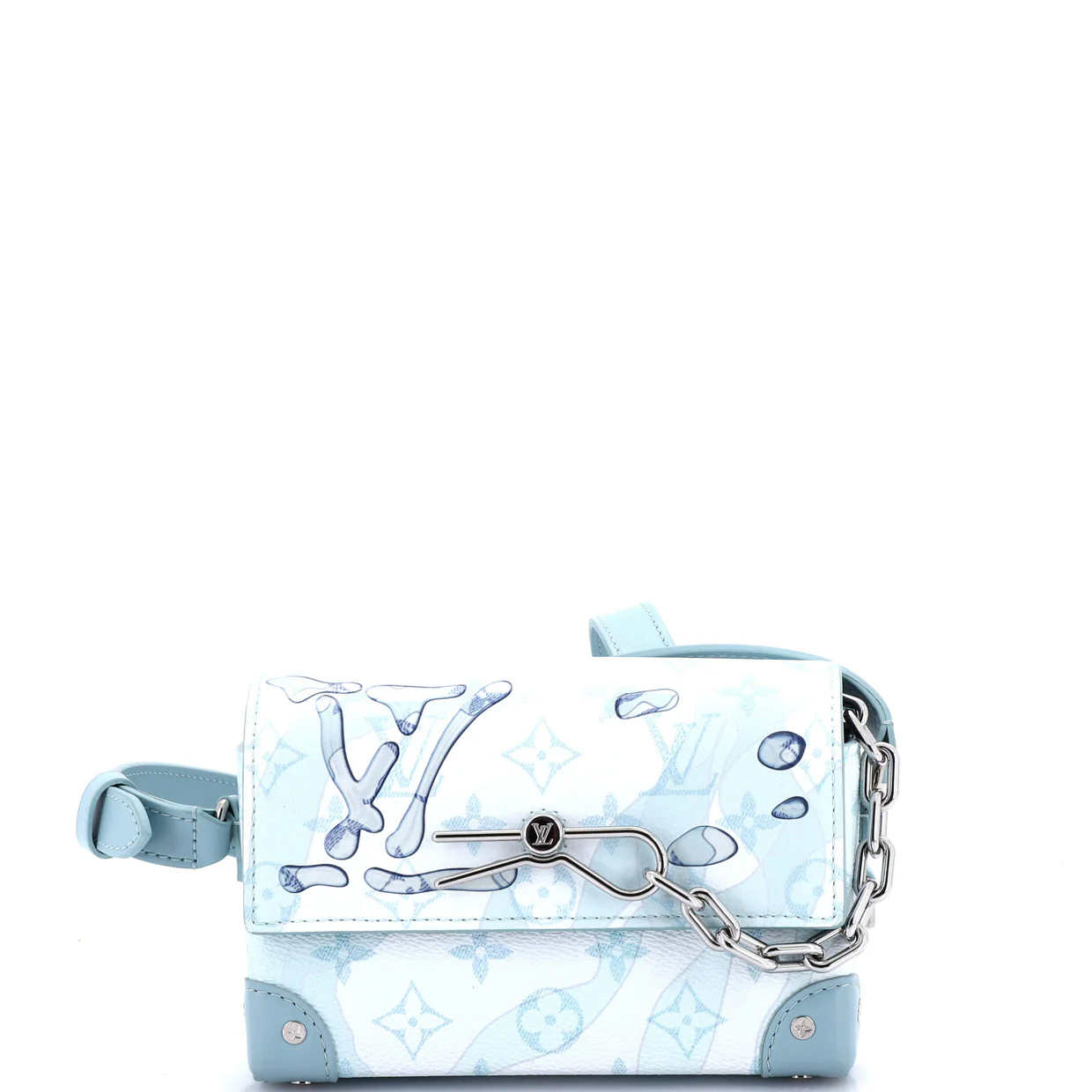 Steamer Wearable Wallet Limited Edition Aquagarden Monogram Canvas - Deep Luxury