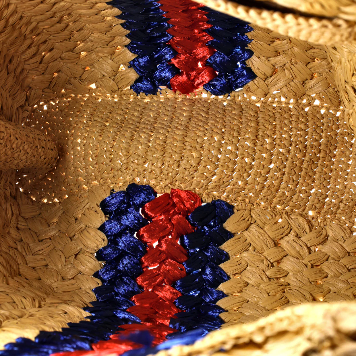 Blondie NM Open Tote Raffia Small - Deep Luxury