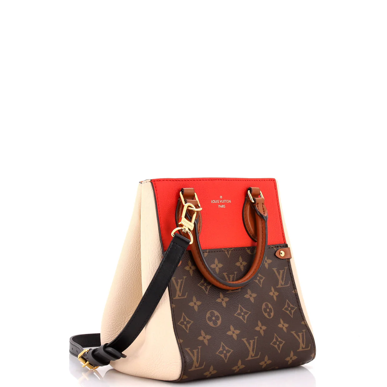 Fold Tote Monogram Canvas and Leather PM - Deep Luxury