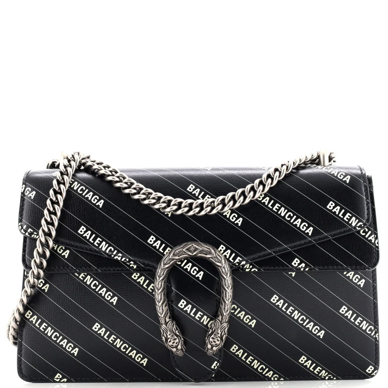 x Balenciaga The Hacker Project Dionysus Bag Logo Printed Leather Small - Deep Luxury