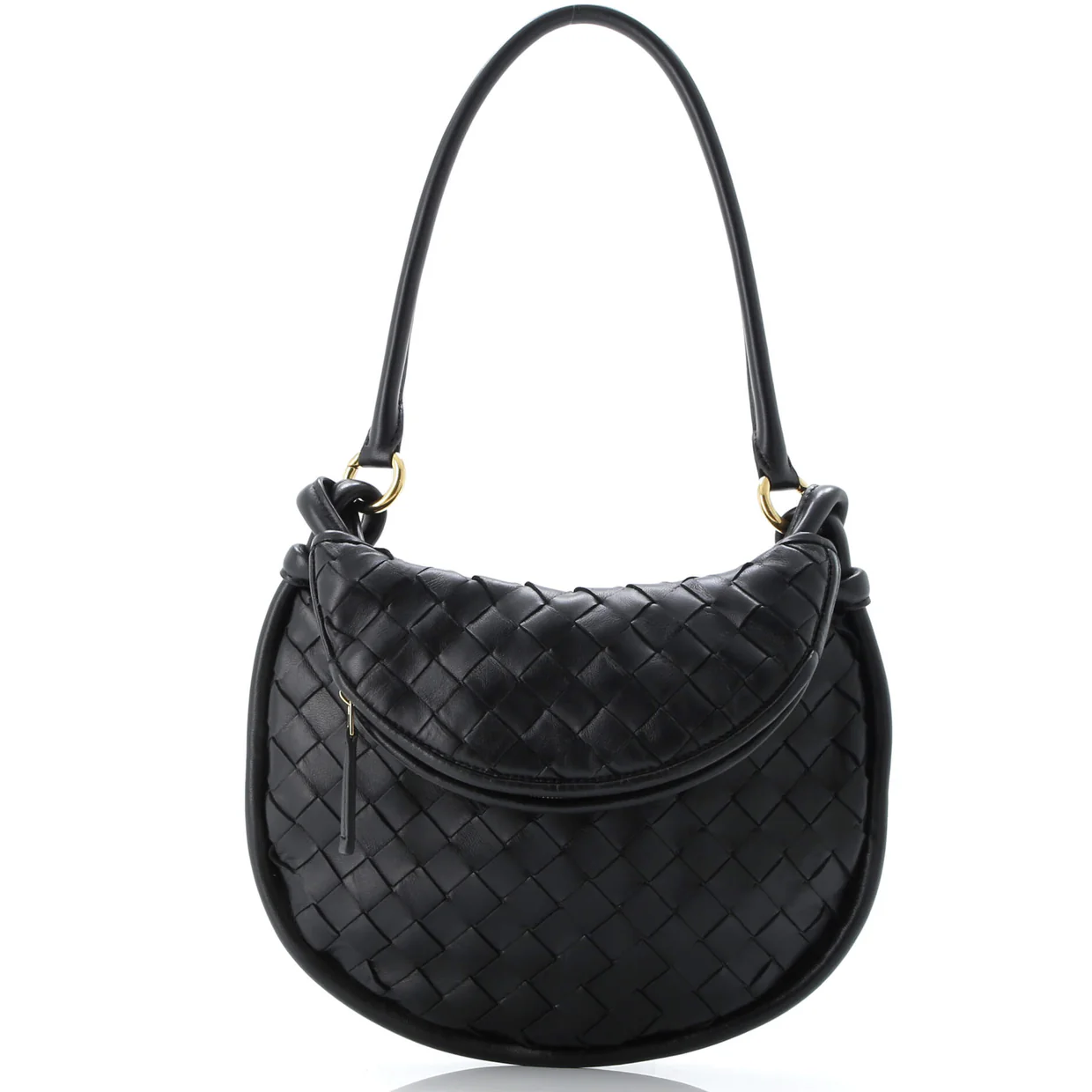Gemelli Shoulder Bag Intrecciato Leather Small - Deep Luxury