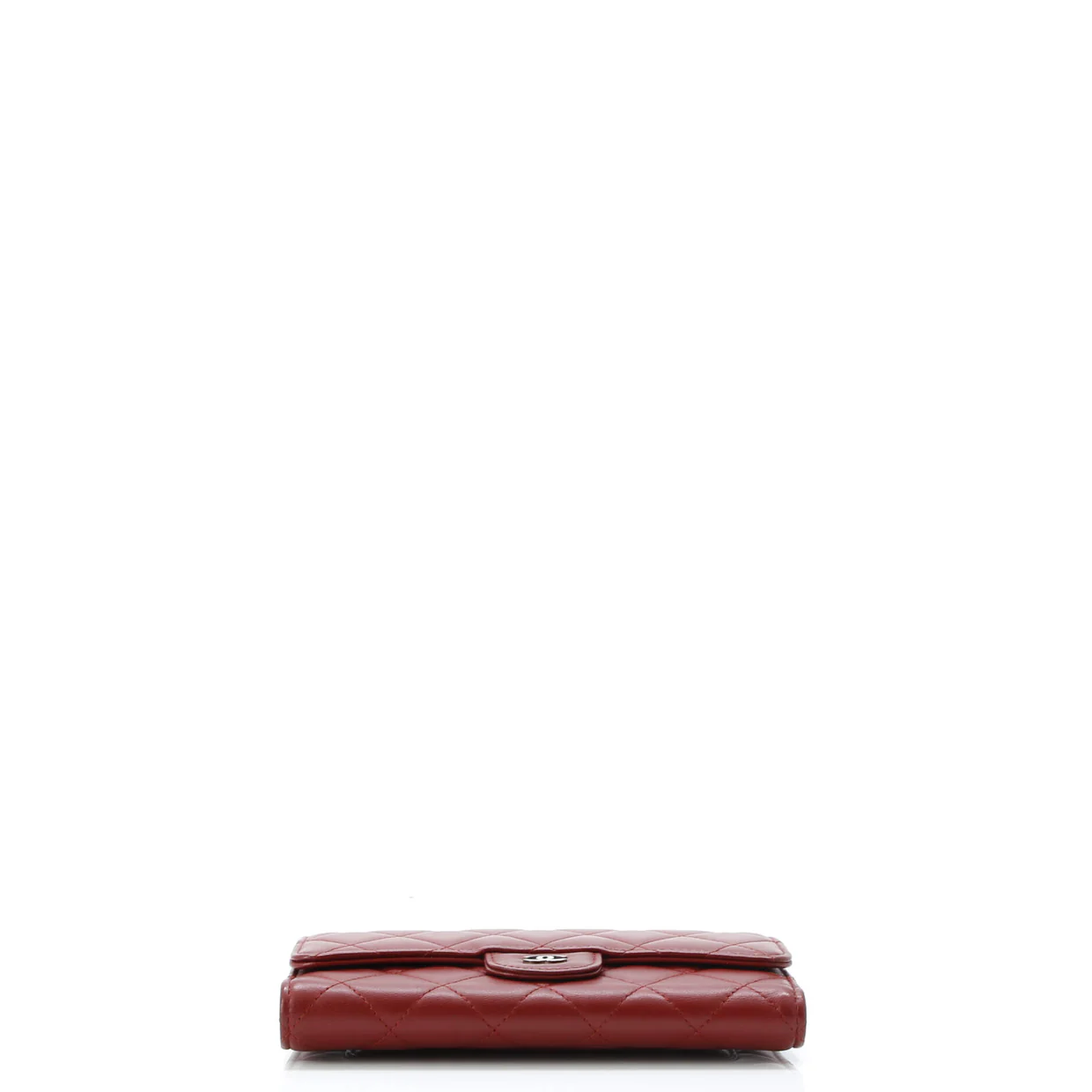 CC Gusset Classic Flap Wallet Quilted Lambskin Long - Deep Luxury