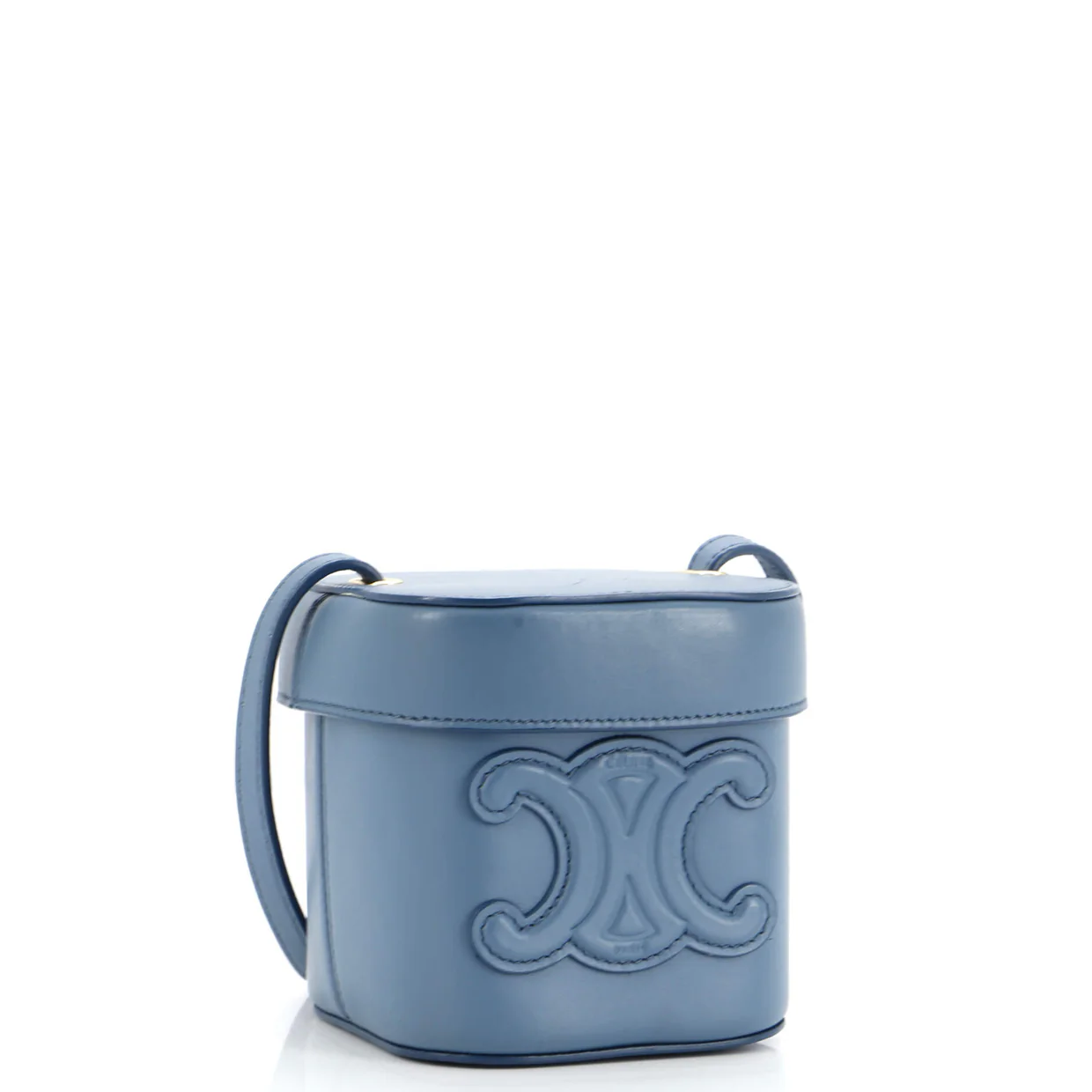 Cuir Triomphe Box Bag Leather Small - Deep Luxury