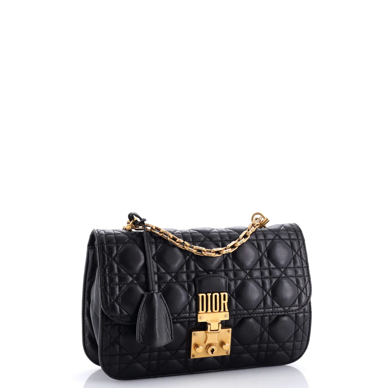 Dioraddict Flap Bag Cannage Quilt Lambskin Medium - Deep Luxury