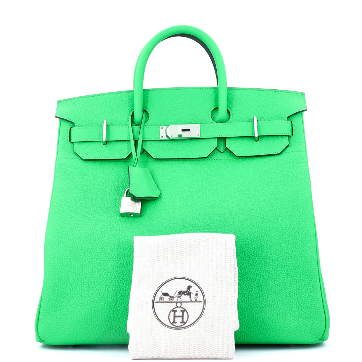 HAC Birkin Bag Vert Comics Togo with Palladium Hardware 40 - Deep Luxury