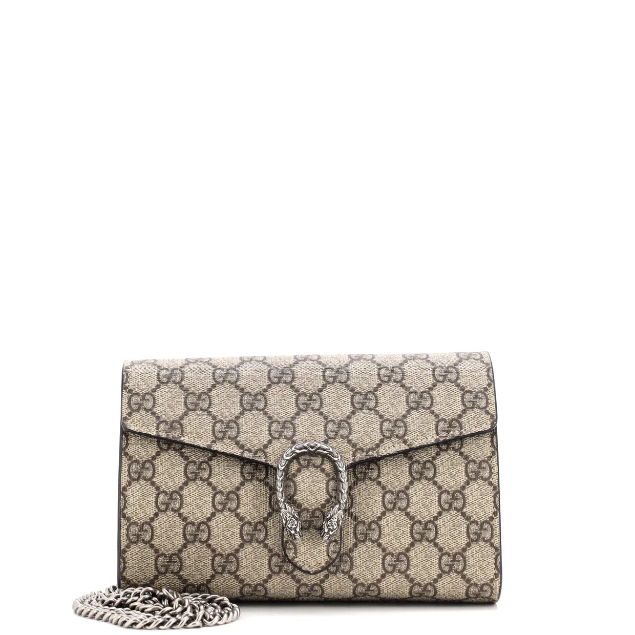 Dionysus Chain Wallet GG Coated Canvas Small - Deep Luxury