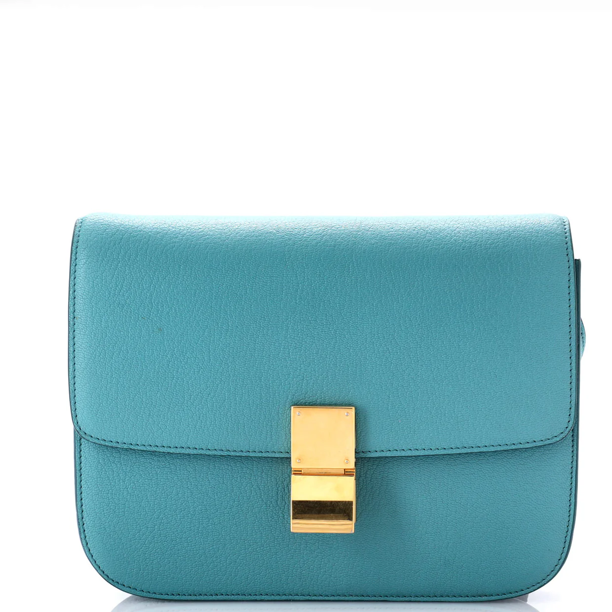 Classic Box Bag Grainy Leather Medium - Deep Luxury