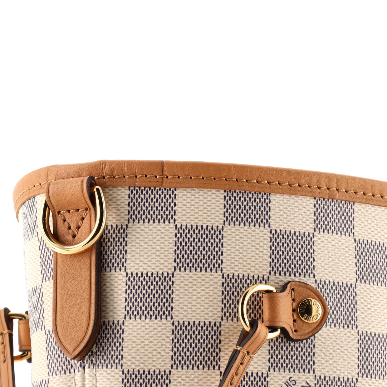 Neverfull NM Tote Damier with Braided Detail MM - Deep Luxury