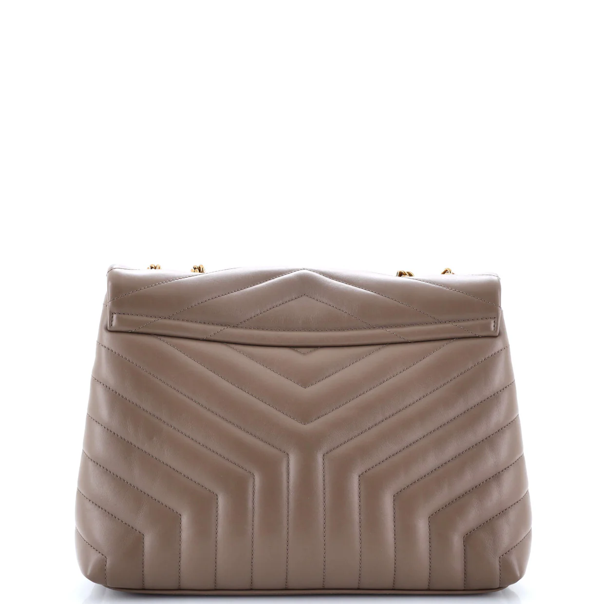 Loulou Shoulder Bag Matelasse Chevron Leather Medium - Deep Luxury