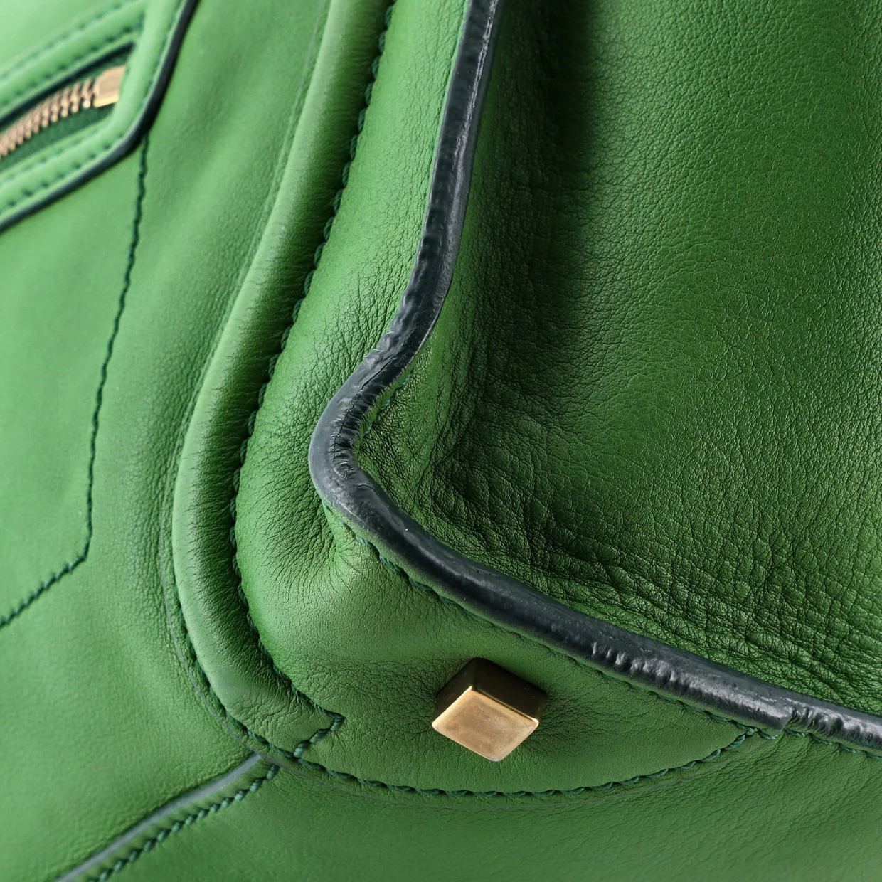 Luggage Bag Smooth Leather Mini - Deep Luxury