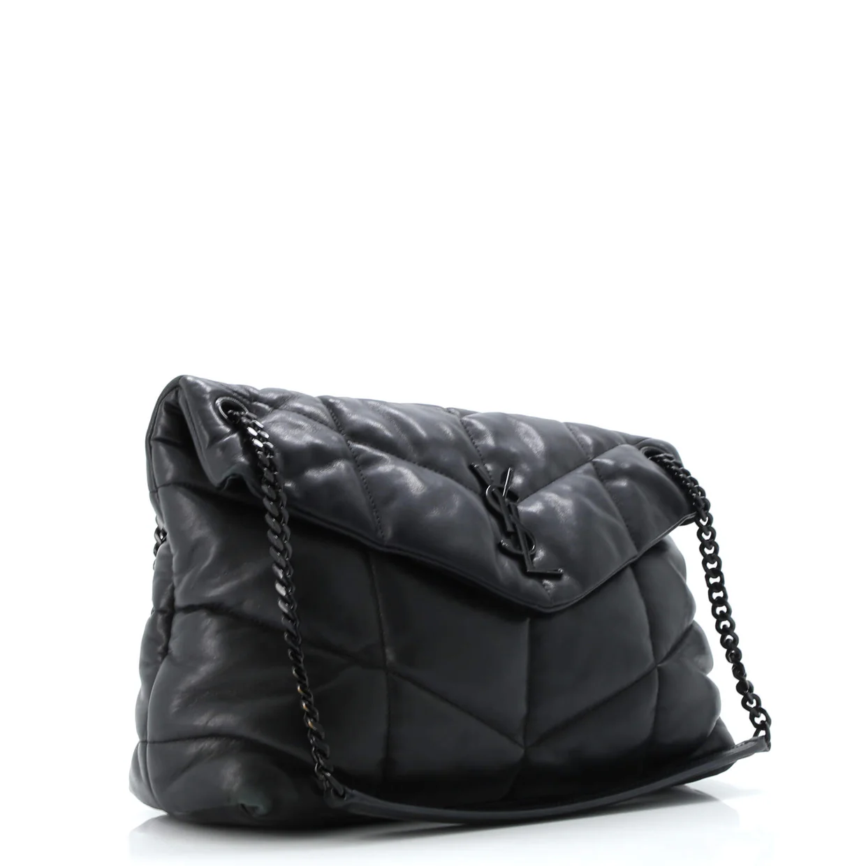 Loulou Puffer Shoulder Bag Quilted Leather Medium - Deep Luxury